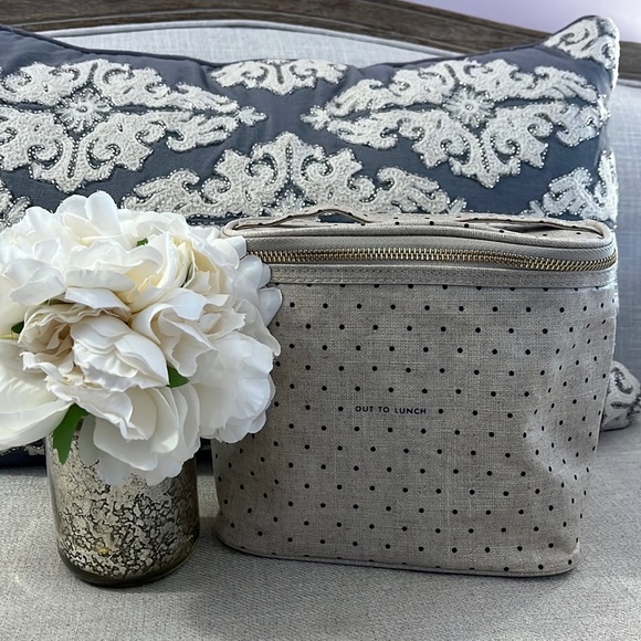 kate spade Handbags - Kate Spade ♠️ Insulated “Out to Lunch” Polka Dot Cosmetic Bag or Lunch Bag